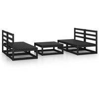 Garden Lounge Set Outdoor Furniture Set Sofa Set 5 Piece Solid Pinewood vidaXL