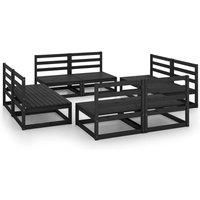 Garden Lounge Set Outdoor Furniture Set Sofa Set 8 Piece Wood Pine vidaXL
