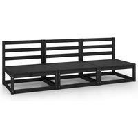 Garden 3-Seater Sofaa Outdoor Sofa Sectional Sofa Wooden Solid Pinewood vidaXL