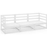 Garden 3-Seater Sofaa Outdoor Sofa Sectional Sofa Wooden Solid Pinewood vidaXL