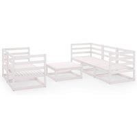 Garden Lounge Set Outdoor Furniture Set Sofa Set 6 Piece Wood Pine vidaXL