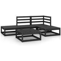 Garden Lounge Set Outdoor Furniture Set Sofa Set 5 Piece Wood Pine vidaXL