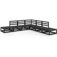 Garden Lounge Set Outdoor Furniture Set Sofa 7 Piece Solid Wood Pine vidaXL