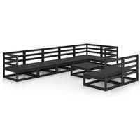 Garden Lounge Set Outdoor Furniture Set Sofa Set 9 Piece Wood Pine vidaXL