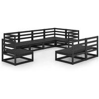 Solid Pinewood Garden Lounge Set 8 Piece Furniture Sofa Multi Colours vidaXL