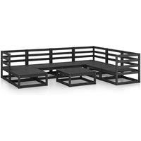 Garden Lounge Set Outdoor Furniture Set Sofa Set 8 Piece Wood Pine vidaXL