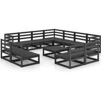 Garden Lounge Set Outdoor Lounge Set Sofa Patio 12 Piece Solid Pinewood vidaXL