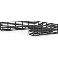 11 Piece Garden Lounge Set Solid Pinewood vidaXL