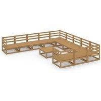 Garden Lounge Set Outdoor Lounge Set Sofa Patio 12 Piece Solid Pinewood vidaXL