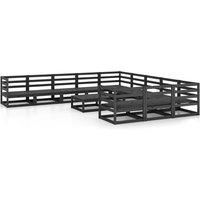 Garden Lounge Set Outdoor Lounge Set Sofa Patio 12 Piece Solid Pinewood vidaXL