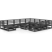 Garden Lounge Set Outdoor Furniture Set Sofa Set 12 Piece Wood Pine vidaXL