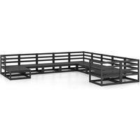 11 Piece Garden Lounge Set Solid Pinewood vidaXL