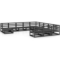vidaXL 12 Piece Garden Lounge Set Solid Pinewood