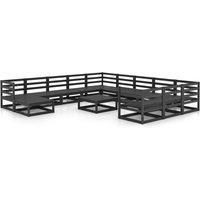 Garden Lounge Set Outdoor Lounge Set Sofa Patio 13 Piece Solid Pinewood vidaXL