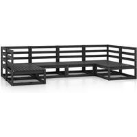 Garden Lounge Set Outdoor Furniture Set Sofa Set 6 Piece Wood Pine vidaXL