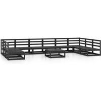 Garden Lounge Set Outdoor Furniture Set Sofa Set 11 Piece Wood Pine vidaXL