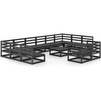 Garden Lounge Set Outdoor Lounge Set Sofa Patio 13 Piece Solid Pinewood vidaXL
