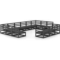 Garden Lounge Set Outdoor Lounge Set Sofa Patio 13 Piece Solid Pinewood vidaXL