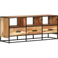 vidaXL TV Cabinet 110x30x45 cm Solid Acacia Wood