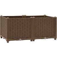 Raised Bed Polypropylene Garden Planter Pot Planting Box Flower Pot vidaXL
