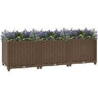 Raised Bed Polypropylene Garden Planter Pot Planting Box Flower Pot vidaXL