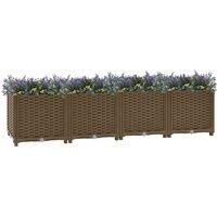 Raised Bed Polypropylene Garden Planter Pot Planting Box Flower Pot vidaXL