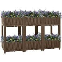 vidaXL Raised Bed 120x40x71cm Polypropylene