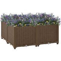 Raised Bed Polypropylene Garden Planter Pot Planting Box Flower Pot vidaXL