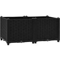 Raised Bed Polypropylene Garden Planter Pot Planting Box Flower Pot vidaXL