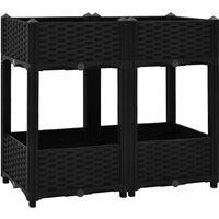 Raised Bed Polypropylene Garden Planter Pot Planting Box Flower Pot vidaXL