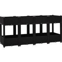 Raised Bed Polypropylene Garden Planter Pot Planting Box Flower Pot vidaXL