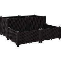 vidaXL Raised Bed 80x80x38 cm Polypropylene