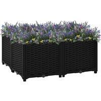 Raised Flower Bed Outdoor Garden Planter Flowers Plants Herb Elevated Grow Box