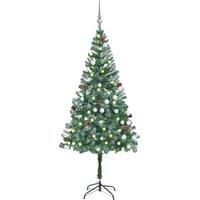 Vidaxl Artificial Christmas Tree With Leds&ball Set Pinecones 180 Cm
