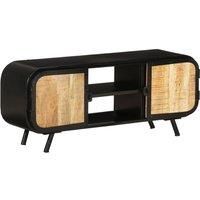 vidaXL Rustic TV Cabinet, Industrial Brown Mango Wood - Versatile Stand for Home Entertainment Devices with Ample Storage Space - Living Room, Bedroom