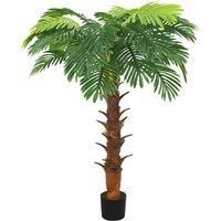 vidaXL Artificial Cycas Palm with Pot 160 cm Green