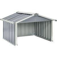 vidaXL Garden Robot Lawnmower Shed 92x97x63 cm Galvanised Steel Grey