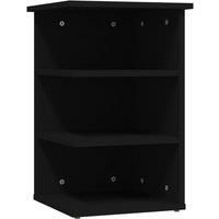 vidaXL Side Cabinet Indoor Furniture Side Table Storage Space Cabinet Sofa Table Living Room Furniture Sideboard Unit Chipboard Black