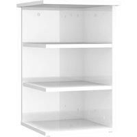 vidaXL Side Cabinet High Gloss White 35x35x55 cm Engineered Wood