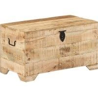 vidaXL Storage Chest Solid Rough Mango Wood