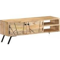 vidaXL TV Cabinet 110x30x40 cm Solid Mango Wood