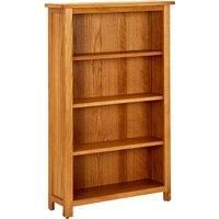 Bookcase Book Rack Display Shelf Cabinet Standing Shelf Solid Wood Oak vidaXL