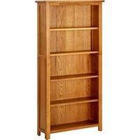 Bookcase Book Rack Display Shelf Cabinet Standing Shelf Solid Wood Oak vidaXL