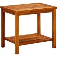 Vidaxl Coffee Table 50X35X45 Cm Solid Acacia Wood, Brown
