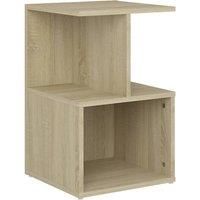 1/2x Bedside Cabinet Chipboard Home Telephone Stand Set Multi Colours vidaXL