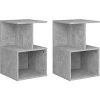 1/2x Bedside Cabinet Chipboard Home Telephone Stand Set Multi Colours vidaXL