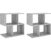 1/2x Bedside Cabinet Chipboard Home Telephone Stand Set Multi Colours vidaXL