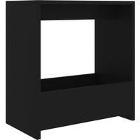 vidaXL Side Table Black 50x26x50 cm Engineered Wood