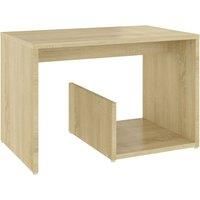 Side Table Engineered Wood Magazine Rack Couch Table Multi Colours vidaXL