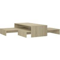 Nesting Coffee Table Set Living Room Couch End Side Table Multi Colours vidaXL